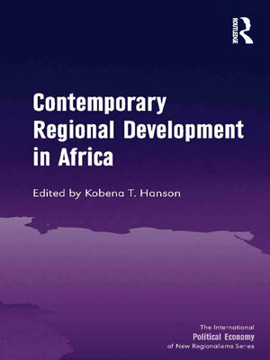 cover image of Contemporary Regional Development in Africa